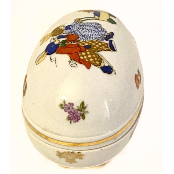 LEFTON Easter Bunny Rabbit Family Trinket Box Egg - KeepSake Container - NE1894 - Picture 1 of 7